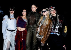 Magda Kaczmarska, Stephanie Hui, Adrienne Reau, Emma Rogue and Annie Brooks at the Puma Fall 2024 ready-to-wear show