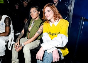 GloRilla and Hari Nef at the Puma Fall 2024 ready-to-wear show