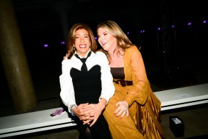 Hoda Kotb and Jenna Bush Hager at the Sergio Hudson Fall 2024 ready-to-wear show