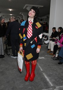 Sarah Sherman  at the Eckhaus Latta Fall 2024 ready-to-wear show