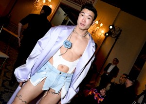 Joel Kim Booster  at the Christian Cowan Fall 2024 ready-to-wear show