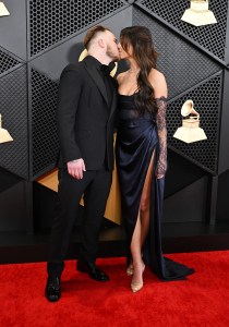 Zach Bryan and Bri LaPaglia aka 'Brianna Chickenfry' at the 66th Annual GRAMMY Awards held at Crypto.com Arena on February 4, 2024 in Los Angeles, California.
