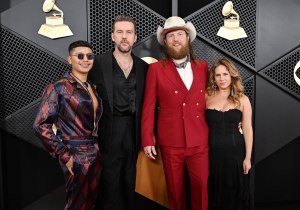 Abi Ventura, T.J. Osborne, John Osborne and Lucie Silva at the 66th Annual GRAMMY Awards held at Crypto.com Arena on February 4, 2024 in Los Angeles, California.