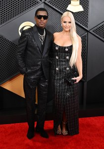 Babyface and Rika at the 66th Annual GRAMMY Awards held at Crypto.com Arena on February 4, 2024 in Los Angeles, California.