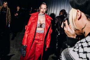 Dascha Polanco at the Thom Browne Fall 2024 ready-to-wear show