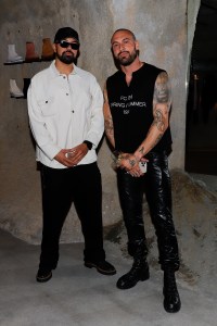 Chris Solozano and Luke McGill at the grand opening of 424's Melrose Place.