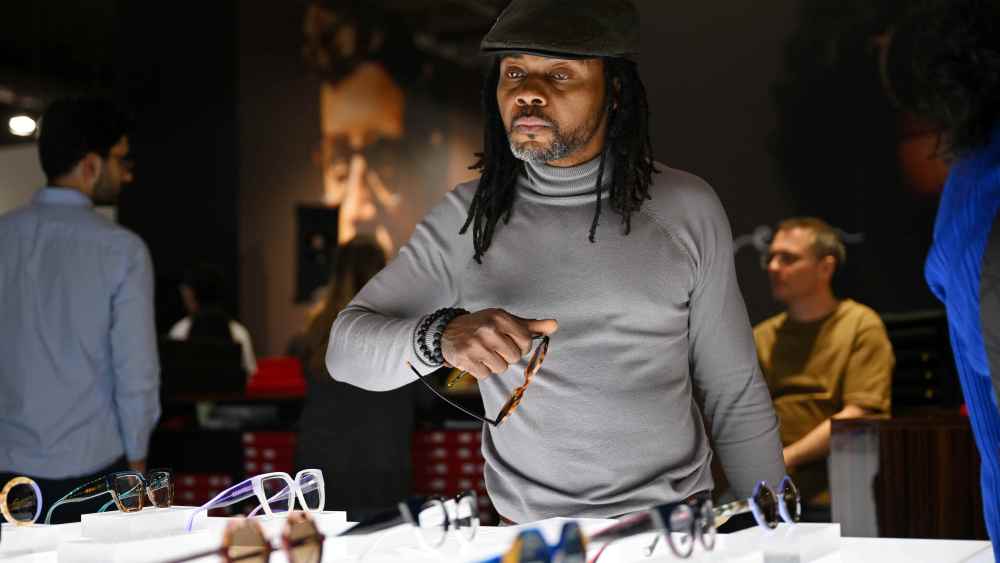 The scene at the Mido eyewear trade show in February 2024.