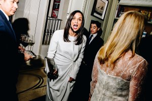 Roopal Patel at the Adam Lippes 10th Anniversary Dinner held at Majorelle on February 6, 2024 in New York, New York.