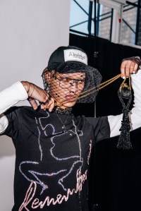 Backstage at the Wiederhoeft fall 2024 ready-to-wear show at New York Fashion Week.