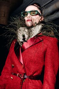 Backstage at the Wiederhoeft fall 2024 ready-to-wear show at New York Fashion Week.
