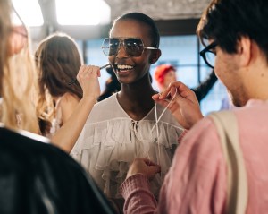Backstage at Chloé Fall 2024 Ready-to-Wear Collection at Paris Fashion Week