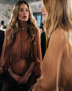 Backstage at Chloé Fall 2024 Ready-to-Wear Collection at Paris Fashion Week