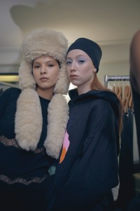 Backstage at Conner Ives Fall 2024 Ready-to-Wear Collection at London Fashion Week