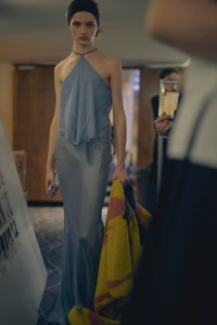 Backstage at Conner Ives Fall 2024 Ready-to-Wear Collection at London Fashion Week