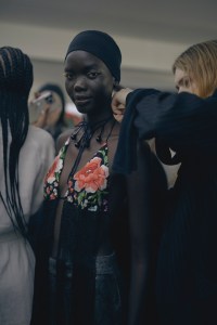 Backstage at Conner Ives Fall 2024 Ready-to-Wear Collection at London Fashion Week