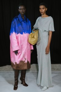 Backstage at Dries Van Noten Backstage Fall 2024 Ready-to-Wear Collection at Paris Fashion Week