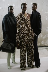 Backstage at Dries Van Noten Backstage Fall 2024 Ready-to-Wear Collection at Paris Fashion Week