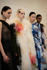Backstage at Erdem Fall 2024 Ready-to-Wear Collection at London Fashion Week