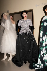 Backstage at Richard Quinn Fall 2024 Ready-to-Wear Collection at London Fashion Week