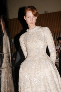 Backstage at Richard Quinn Fall 2024 Ready-to-Wear Collection at London Fashion Week