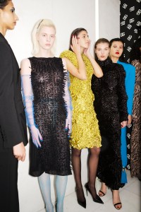 Backstage at Feben Fall 2024 Ready-to-Wear Collection at Milan Fashion Week