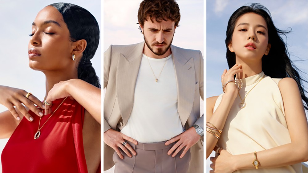 Yara Sahidi, Paul Mescal, and Jisso, cartier trinity campaign photos