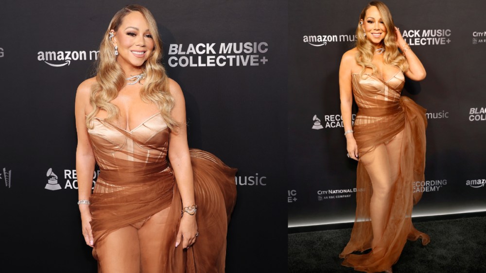 Mariah Carey, Schiaparelli, sheer dress,