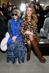 Anna Wintour and Blake Livelyat Michael Kors Fall 2024 Ready-to-Wear show