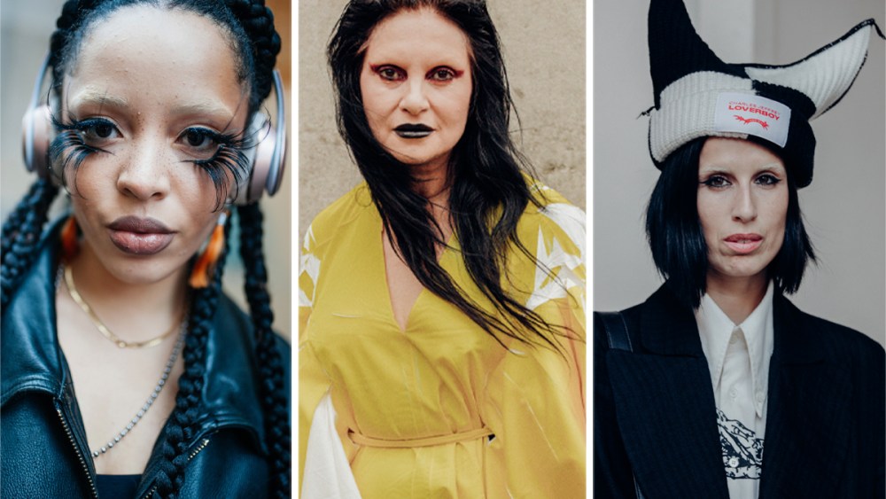 Beauty street style at Europe's fashion weeks.