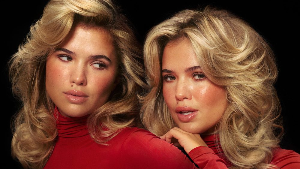 Matilda Djerf poses for her Djerf Avenue Beauty campaign.