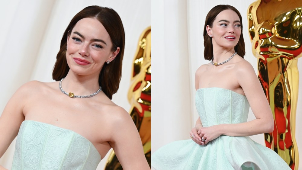 Emma Stone at the 2024 Oscars on March 10 in Los Angeles.