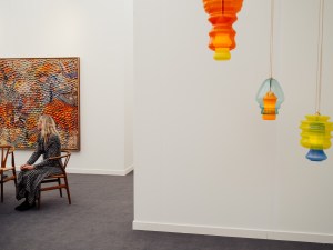 The scene at Frieze LA in Santa Monica