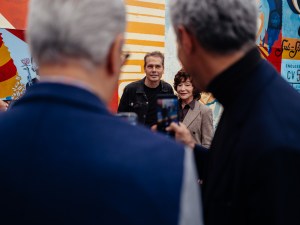 The scene at Frieze LA in Santa Monica