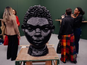 The scene at Frieze LA in Santa Monica