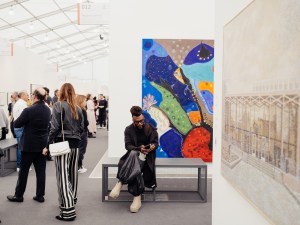 The scene at Frieze LA in Santa Monica
