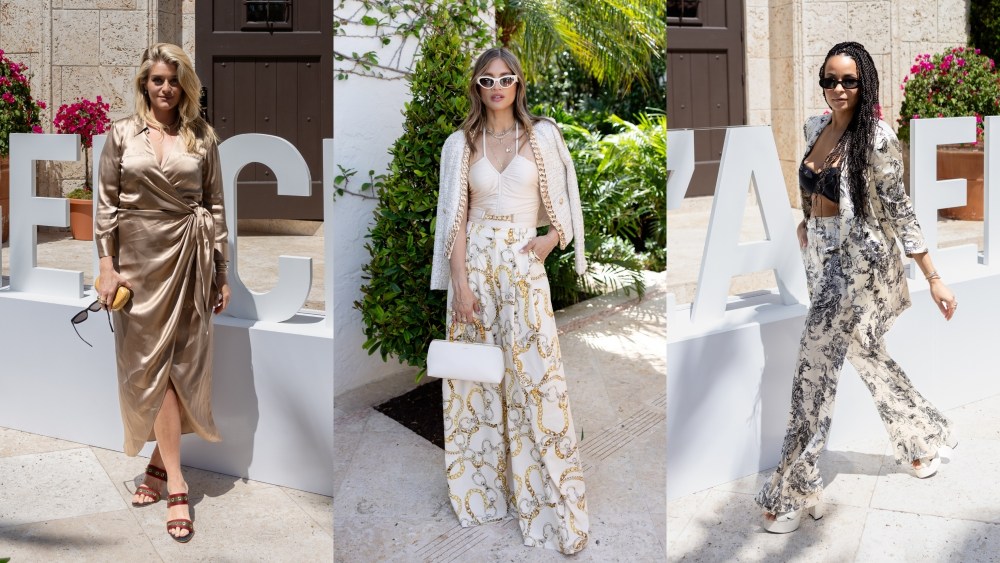 Daphne Oz, Rocky Barnes, Sai De Silva at the L'Agence Poolside Luncheon launch event.
