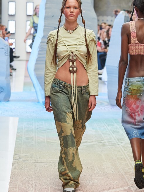 Designed by Central Saint Martins graduates Paolina Russo and Lucile Guilmard, the brand is best known for its vibrant, sculptural knitwear.
