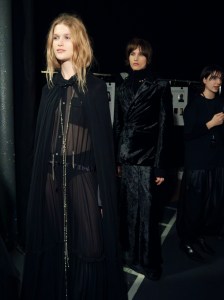 Backstage at Ann Demeulemeester Fall 2024 Ready-to-Wear Collection at Paris Fashion Week