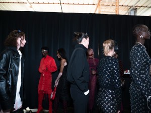 Backstage at Marine Serre Fall 2024 Ready-to-Wear Collection at Paris Fashion Week