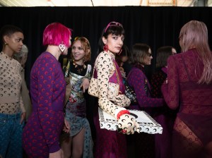 Backstage at Marine Serre Fall 2024 Ready-to-Wear Collection at Paris Fashion Week