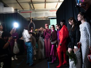 Backstage at Marine Serre Fall 2024 Ready-to-Wear Collection at Paris Fashion Week