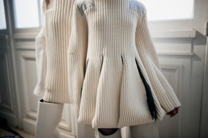 Backstage at Sacai Fall 2024 Ready-to-Wear Collection at Paris Fashion Week