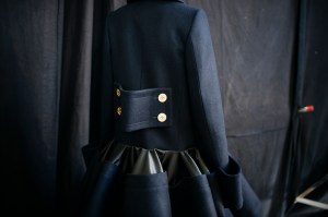 Backstage at Sacai Fall 2024 Ready-to-Wear Collection at Paris Fashion Week