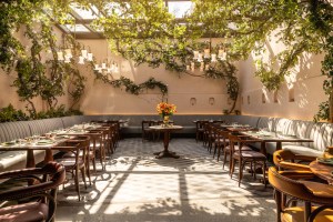 Inside the dining room at Bungalow