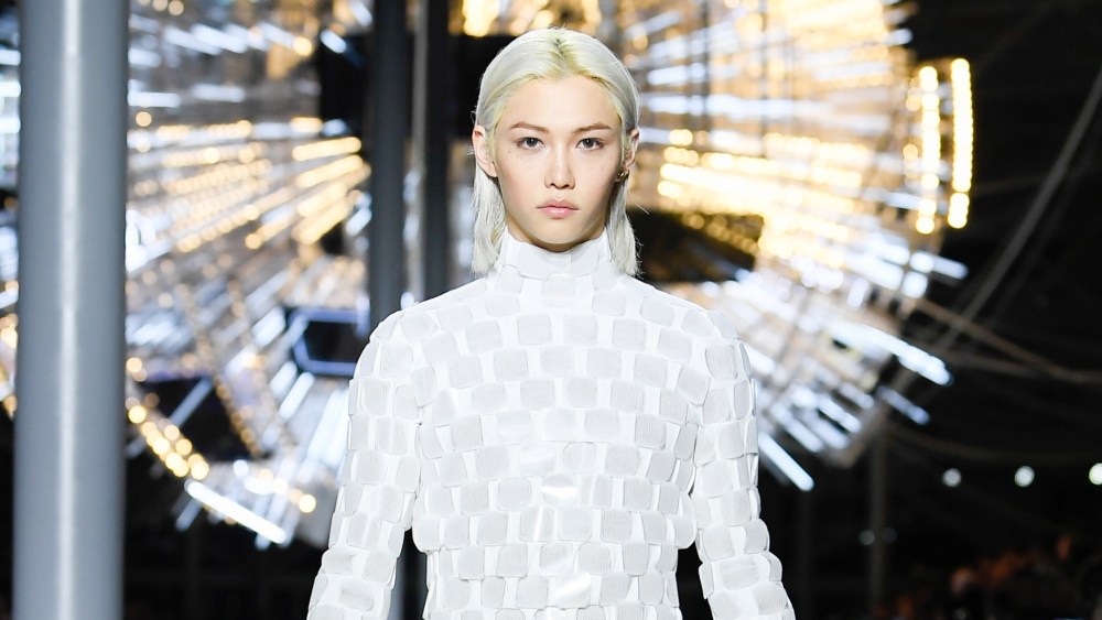Felix on the runway at Louis Vuitton RTW Fall 2024 as part of Paris Ready to Wear Fashion Week held at Cour Carrée du Louvre on March 5, 2024 in Paris, France.