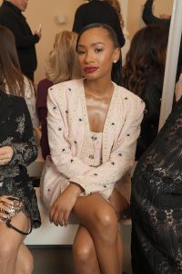 Temiloluwa Otedola at Giambattista Valli RTW Fall 2024 as part of Paris Ready to Wear Fashion Week held at Les Invalides on March 1, 2024 in Paris, France.