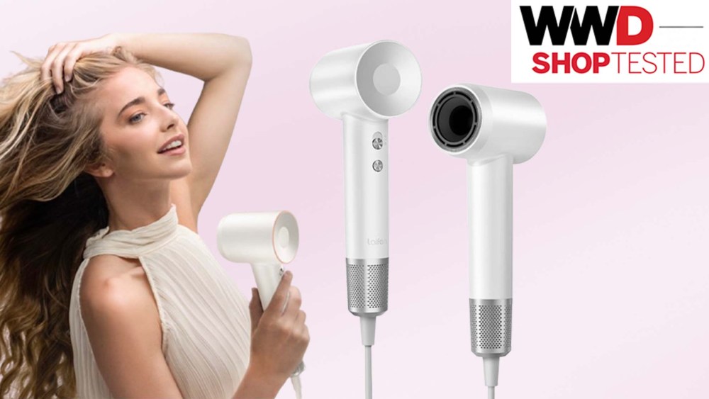 white hair dryer