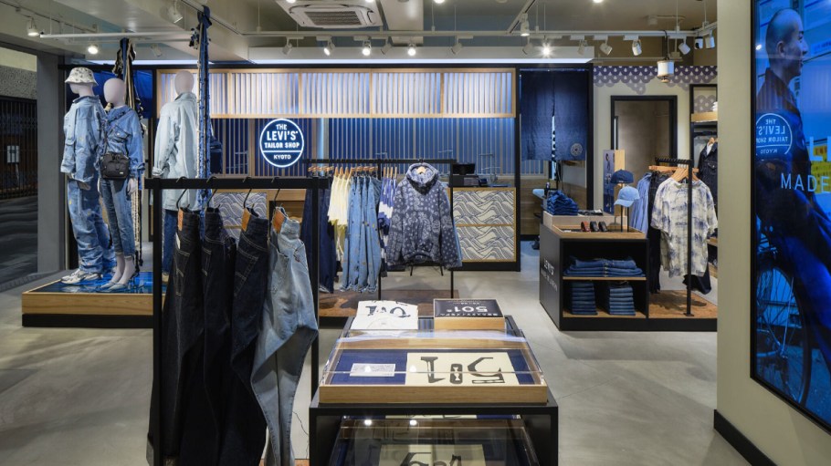 Levi Strauss' recently reopened Kyoto, Japan store.