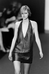 Stella Tennant at the Michael Kors Fall 1997 ready-to-wear show.