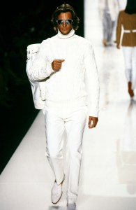 Gabriel Aubry at the Michael Kors Spring 2002 ready-to-wear show.